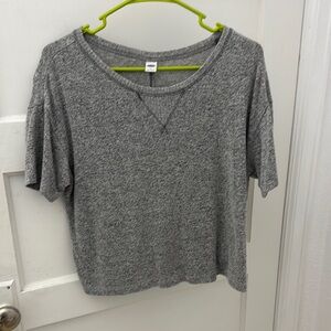 Old Navy Gray Boxy Short Sleeve T-Shirt